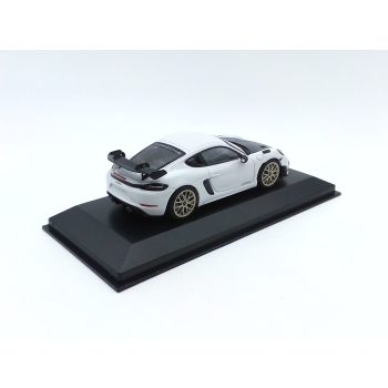 Porsche 718 (982) Cayman GT4 RS 2021 white / neodymium rims - skala 1:43 - Minichamps